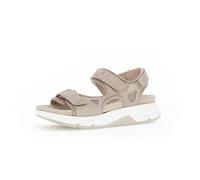 Gabor Damen Klassische Sandalen, Frauen Sandalen,Wechselfußbett,Moderate Mehrweite (G),Freizeitschuhe,offene Schuhe,leinen,43 EU / 9 UK
