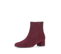 Stiefelette GABOR, Damen, Gr. 37, rot (bordeaux), Ziegenveloursleder, unifarben, elegant, Schuhe, Blockabsatz, Businesschuh, Ankleboots mit Best Fitting-Ausstattung (21481440-37) bordeaux
