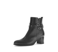 Gabor Damen Klassische Stiefeletten, Frauen Stiefeletten,Nappa-Leder,Night-Blue,Off-White,Oliv,offen,Visone,schwarz(Altsilber),42 EU / 8 UK