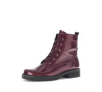 Gabor Schnürstiefelette Lackleder Damen Rot Gr. 39 EU / 6 UK