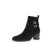 Gabor Stiefelette 75.693.17 Damen Veloursleder Schwarz/Gold Größe 37 EU