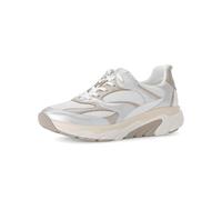 Gabor Damen Low-Top Sneaker, Frauen Halbschuhe,schnürschuhe,schnürer,straßenschuhe,Strassenschuhe,Sportschuhe,Weiss/Silber/Puder,41 EU / 7.5 UK