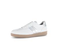 Gabor Damen Low-Top Sneaker, Frauen Halbschuhe,Best Fitting,Chunky Sneaker,dad Shoes,straßenschuhe,Turnschuhe,Weiss/Silber(Natur),38.5 EU / 5.5 UK