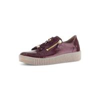 Gabor Damen Low-Top Sneaker, Frauen Halbschuhe,Best Fitting,Freizeit,sportlich,straßenschuhe,Strassenschuhe,Bordo (Gold),40.5 EU / 7 UK