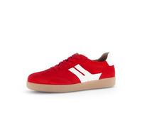 Gabor Sneaker 63.300.15 Retro rot-weiß Velour Damen Größe 41