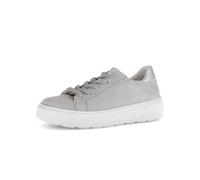 Gabor Damen Low-Top Sneaker, Frauen Halbschuhe,Best Fitting,Freizeitschuhe,Turnschuhe,Laufschuhe,schnürschuhe,lightgrey/Silber,38 EU / 5 UK