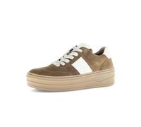 Gabor Damen Low-Top Sneaker, Frauen Halbschuhe,Best Fitting,schnürer,straßenschuhe,Strassenschuhe,Sportschuhe,Lion/Panna,40 EU / 6.5 UK