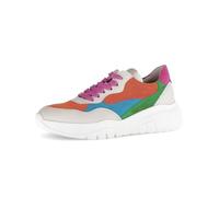 Gabor Sneaker Low Damen Chunky Schnürer Creme-Multi-Kombi Gr. 38,5 EU / 5,5 UK