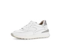 Gabor Damen Sneaker 63.491.21 – Best Fitting, Schnürer, Weiß/Silber – Gr. 37