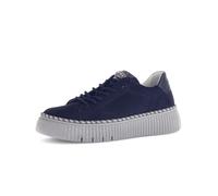 Gabor Sneaker 73.243.16 Damen Low-Top – Best Fitting, Plateau, Strass, Schnürer – Dunkelblau 40.5