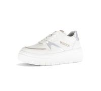 Gabor Damen Low-Top Sneaker - Leder - Best Fitting - Latte/Puder/Silber - Gr. 41
