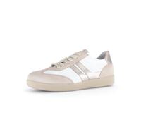 Gabor Damen Low-Top Sneaker, Frauen Halbschuhe,Best Fitting,Strassenschuhe,Sportschuhe,Freizeitschuhe,Turnschuhe,Oak/Weiss/Puder,41 EU / 7.5 UK
