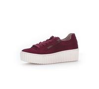 Gabor Damen Low-Top Sneaker, Frauen Halbschuhe,Best Fitting,Strassenschuhe,Sportschuhe,Freizeitschuhe,Turnschuhe,Bordeaux,42 EU / 8 UK