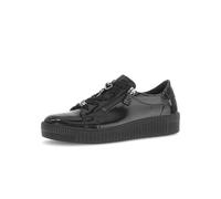 Gabor Damen Low-Top Sneaker, Frauen Halbschuhe,Best Fitting,straßenschuhe,Strassenschuhe,Sportschuhe,schwarz(Altsilber),38.5 EU / 5.5 UK