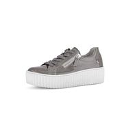 Gabor Damen Low-Top Sneaker, Frauen Halbschuhe,Best Fitting,straßenschuhe,Strassenschuhe,Sportschuhe,Freizeitschuhe,Grey,38.5 EU / 5.5 UK