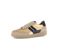 Gabor Damen Low-Top Sneaker, Frauen Halbschuhe,Best Fitting,straßenschuhe,Strassenschuhe,Sportschuhe,Caramel/Gold/schw.,38 EU / 5 UK