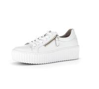 Gabor Damen Low-Top Sneaker, Frauen Halbschuhe,Best Fitting,Turnschuhe,Laufschuhe,schnürschuhe,schnürer,Ugly Sneaker,Weiss,38 EU / 5 UK