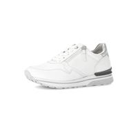 Gabor Damen Low-Top Sneaker, Frauen Halbschuhe,Freizeit,sportlich,straßenschuhe,Strassenschuhe,Sportschuhe,Weiss/Silber,39 EU / 6 UK