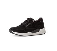 Gabor Damen Low-Top Sneaker, Frauen Halbschuhe,Freizeit,straßenschuhe,Strassenschuhe,Sportschuhe,Freizeitschuhe,schwarz,39 EU / 6 UK