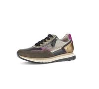 Gabor Damen Sneaker Comfort 56.378.63 schwarz gold metallic H-Weite Größe 40.5