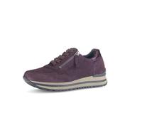 Gabor Damen Low-Top Sneaker, Frauen Halbschuhe,Freizeitschuhe,Turnschuhe,Laufschuhe,schnürschuhe,schnürer,bramble/Melanzana,44 EU / 9.5 UK