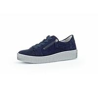Gabor Damen Low-Top Sneaker, Frauen Halbschuhe,Freizeitschuhe,Turnschuhe,Laufschuhe,schnürschuhe,schnürer,Atlantik (grau),38.5 EU / 5.5 UK