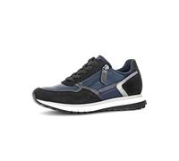 Gabor Damen Low-Top Sneaker, Frauen Halbschuhe,Komfortable Mehrweite (H),Sportschuhe,Freizeitschuhe,Turnschuhe,Ocean/schw/smog,41 EU / 7.5 UK