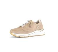 Gabor Damen Low-Top Sneaker, Frauen Halbschuhe,Komfortable Mehrweite (H),Wedge Sneaker,Keilabsatz,Wedge Heel,Sand/Muschel(Gold),40.5 EU / 7 UK