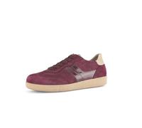Gabor Damen Low-Top Sneaker, Frauen Halbschuhe,Laufschuhe,schnürschuhe,schnürer,Business,Freizeit,straßenschuhe,aubergine/beige,38 EU / 5 UK