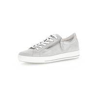 Gabor Damen Low-Top Sneaker, Frauen Halbschuhe,Leichte Mehrweite (G),Freizeitschuhe,Turnschuhe,Laufschuhe,schnürer,Light Grey,38 EU / 5 UK