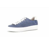 Gabor Damen Low-Top Sneaker, Frauen Halbschuhe,Leichte Mehrweite (G),Turnschuhe,Laufschuhe,schnürschuhe,schnürer,Heaven/Weiss,38.5 EU / 5.5 UK