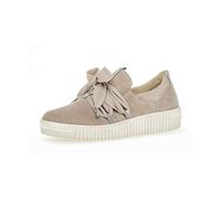 Gabor Damen Low Top Sneaker, Frauen Halbschuhe,lose Einlage,Best Fitting,Halbschuhe,straßenschuhe,Freizeitschuhe,Silk/Muschel(beige,38.5 EU / 5.5 UK