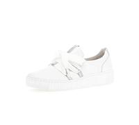 Gabor Damen Low Top Sneaker, Frauen Halbschuhe,lose Einlage,Best Fitting,straßenschuhe,Freizeitschuhe,weiblich,Lady,Weiss/Silber (Ice),40 EU / 6.5 UK