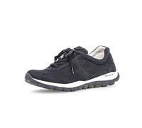 Gabor Damen Bequemschuhe Sneaker Lederkombination blau 3,5