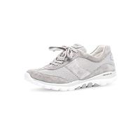 Gabor Damen Low Top Sneaker, Frauen Halbschuhe,lose Einlage,straßenschuhe,Freizeitschuhe,Sportschuhe,keil,Sneaker,Wedge,Heel,Silber/grau,39 EU / 6 UK