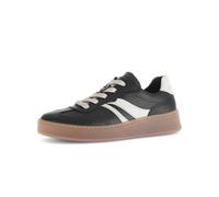 Gabor Damen Low-Top Sneaker, Frauen Halbschuhe,Moderate Mehrweite (G),Freizeitschuhe,Turnschuhe,Laufschuhe,schwarz/Latte,38 EU / 5 UK
