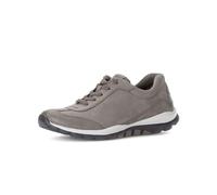 Gabor Damen Sneaker RollingSoft Nubukleder Plateau grau (Fango) Größe 41
