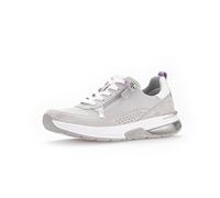 Gabor Damen Low-Top Sneaker, Frauen Halbschuhe,Plateausohle,straßenschuhe,Strassenschuhe,Sportschuhe,Light Grey/Silber k.,39 EU / 6 UK
