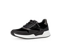 Gabor Damen Low-Top Sneaker, Frauen Halbschuhe,Plateausohle,straßenschuhe,Strassenschuhe,Sportschuhe,Freizeitschuhe,schwarz Kombi,39 EU / 6 UK