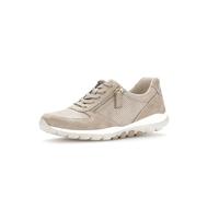 Gabor Damen Low-Top Sneaker, Frauen Halbschuhe,Plateausohle,straßenschuhe,Strassenschuhe,Sportschuhe,Turnschuhe,Muschel/leinen,37 EU / 4 UK