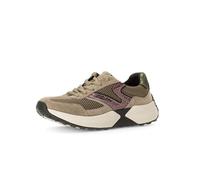 Gabor Damen Low-Top Sneaker, Frauen Halbschuhe,schnürer,Business,Freizeit,straßenschuhe,Strassenschuhe,nut/dk-beige Kombi,41 EU / 7.5 UK