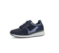 Gabor Damen Low-Top Sneaker, Frauen Halbschuhe,schnürer,Plateausohle,straßenschuhe,Strassenschuhe,Sportschuhe,Ocean/Dark-Blue,38 EU / 5 UK