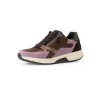 Gabor Damen Low-Top Sneaker, Frauen Halbschuhe,schnürschuhe,schnürer,Business,Freizeit,straßenschuhe,Cacao/roof/Multi,39 EU / 6 UK