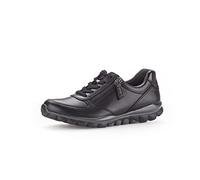 Gabor Damen Low-Top Sneaker, Frauen Halbschuhe,schnürschuhe,schnürer,Freizeit,straßenschuhe,Strassenschuhe,Sportschuhe,schwarz,39 EU / 6 UK