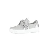 Gabor Damen Low-Top Sneaker, Frauen Halbschuhe,schnürschuhe,schnürer,straßenschuhe,Strassenschuhe,Sportschuhe,Silber,40.5 EU / 7 UK