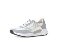 Gabor Damen Low-Top Sneaker, Frauen Halbschuhe,schnürschuhe,schnürer,straßenschuhe,Strassenschuhe,Sportschuhe,Weiss/Lagune,38 EU / 5 UK