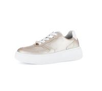 Gabor Damen Low-Top Sneaker, Frauen Halbschuhe,schnürschuhe,schnürer,straßenschuhe,Strassenschuhe,Turnschuhe,Puder/Weiss(go/kr),38 EU / 5 UK