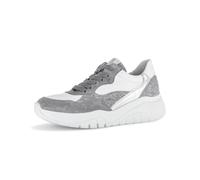 Gabor Damen Low-Top Sneaker, Frauen Halbschuhe,schnürschuhe,schnürer,straßenschuhe,Strassenschuhe,Sportschuhe,Steel/Silber,38 EU / 5 UK