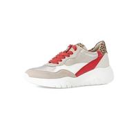 Gabor Sneaker 63451 Damen Low-Top mit Strass Beige-Flame-Kombi Größe 38,5 EU / 5,5 UK