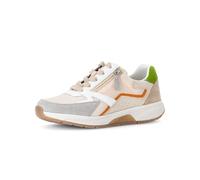 Gabor Damen Low-Top Sneaker, Frauen Halbschuhe,schnürschuhe,schnürer,straßenschuhe,Strassenschuhe,Sportschuhe,Creme/Grey/Weiss k.,40.5 EU / 7 UK